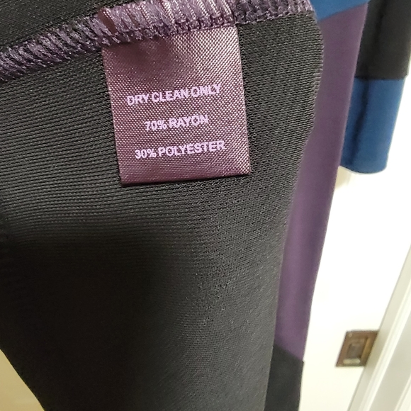 Hale Bob colorblock v neck dress sz small - Picture 5 of 7